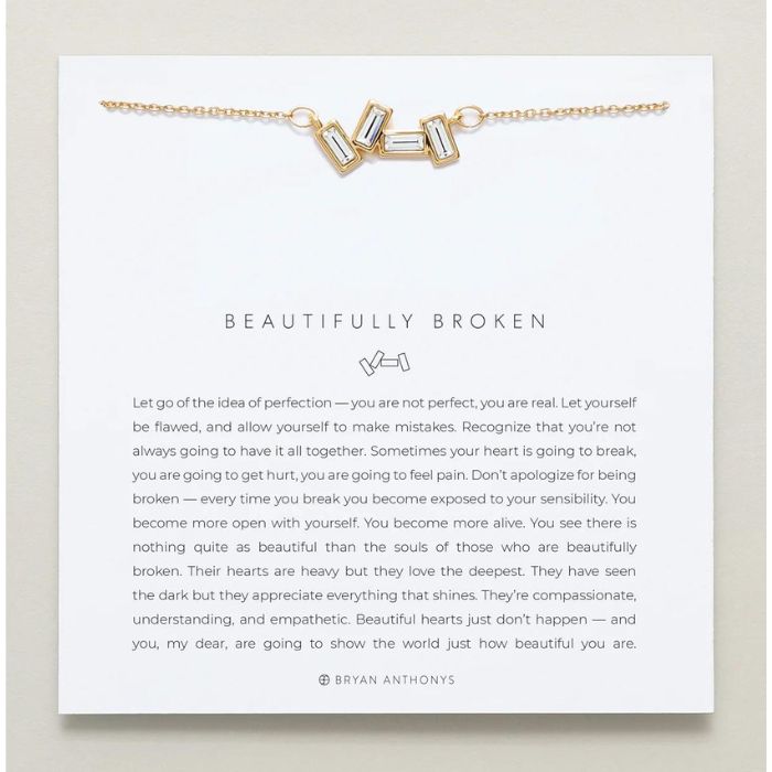 Beautifully Broken Necklace Gold