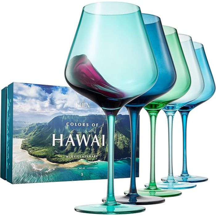 Hawaii Wine Glass Gift Set