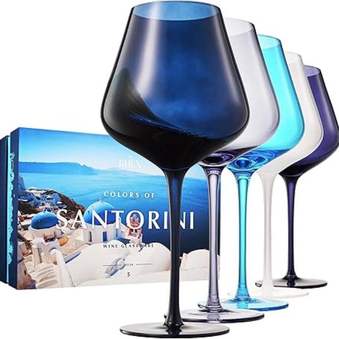Santorini Wine Glass Gift Set