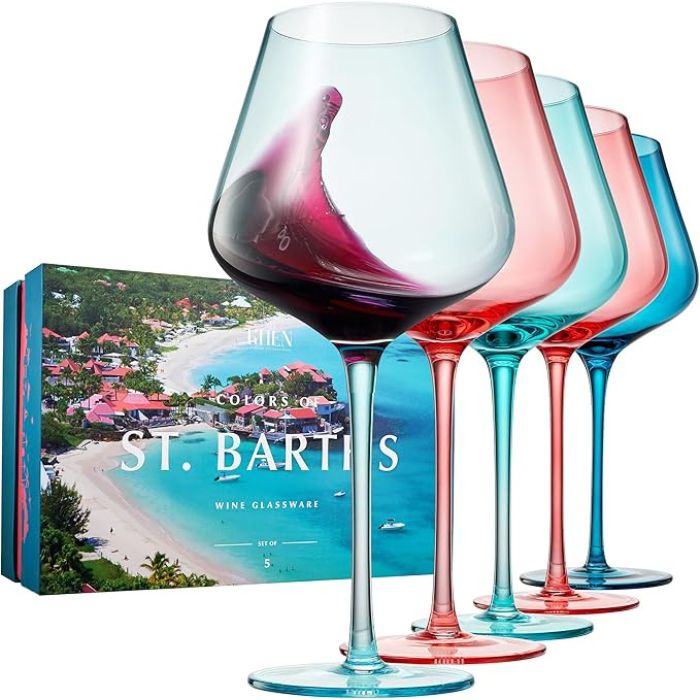 St. Barths Wine Glasses Set of 5