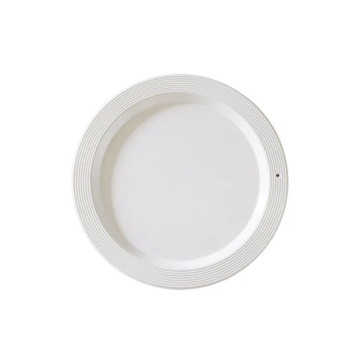 Melamine Round Platter Pinstripes