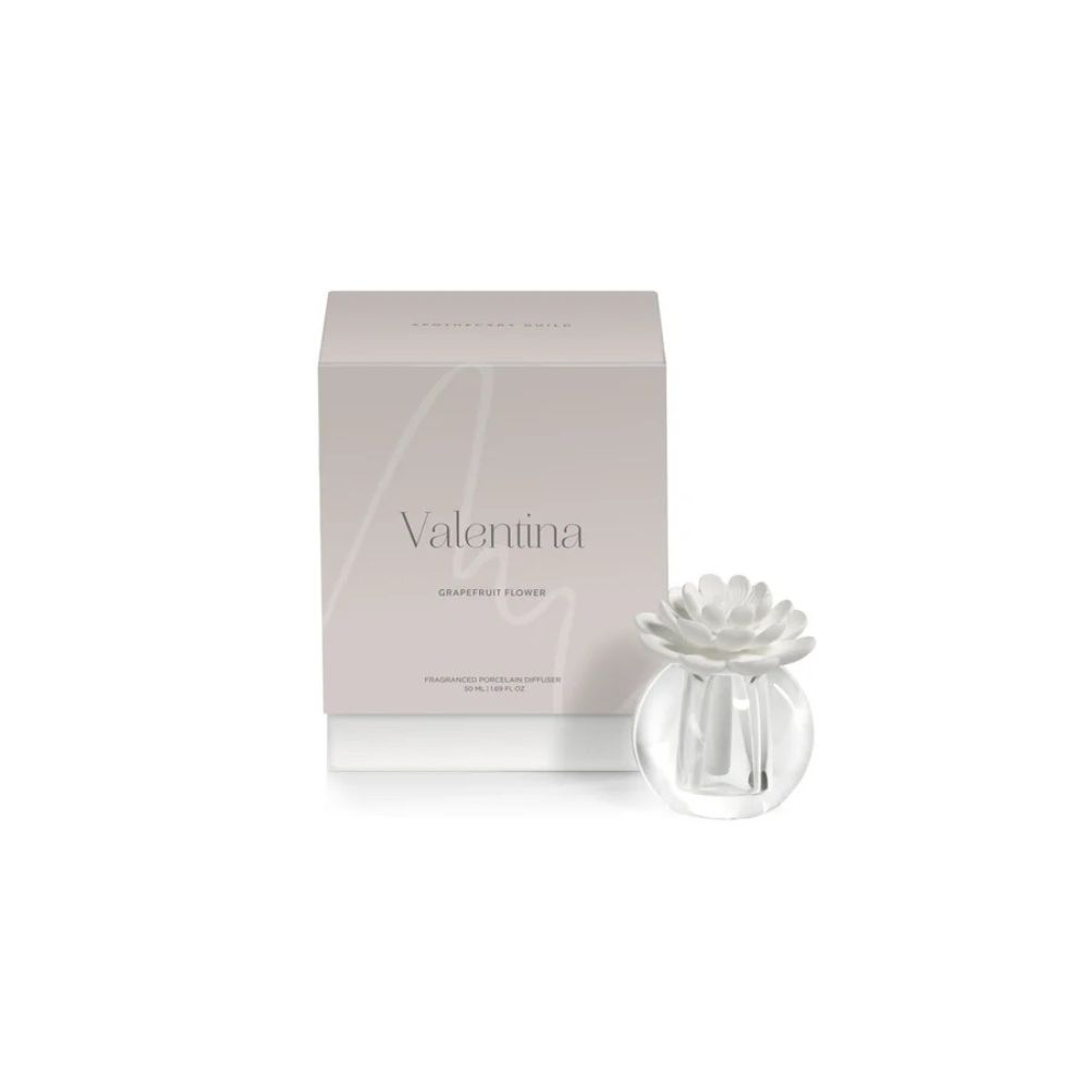 Valentina Crystal Ball Diffuser Grapefruit Flower Small